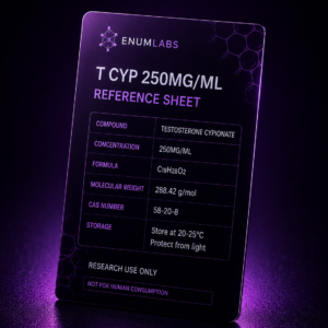 T CYP 250MG/ML Reference Sheet